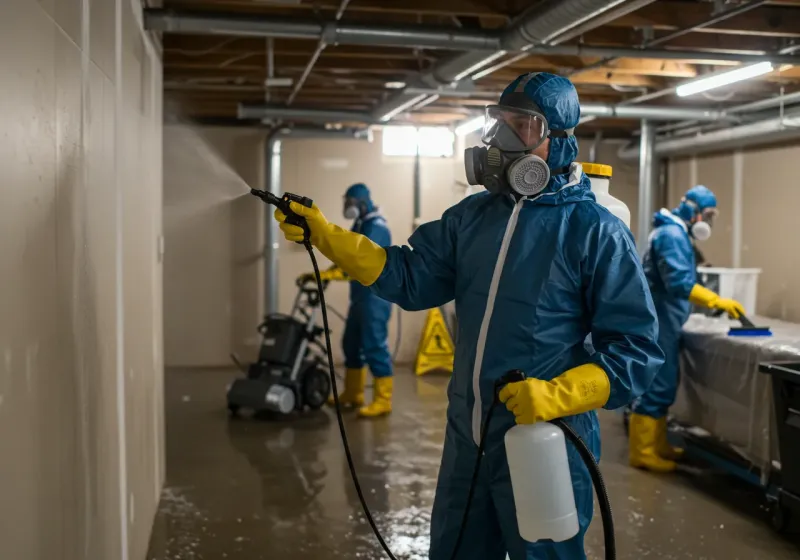 Basement Sanitization and Antimicrobial Treatment process in Cherokee County, OK